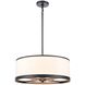 High Street 4 Light 18 inch Black Pendant Ceiling Light
