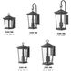 Bromley Outdoor Wall Mount Lantern in Museum Black, Non-LED, Medium