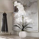 Cami White Ceramic Orchid
