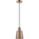 Franklin Restoration Addison 1 Light 5 inch Antique Copper Mini Pendant Ceiling Light in Incandescent, Franklin Restoration