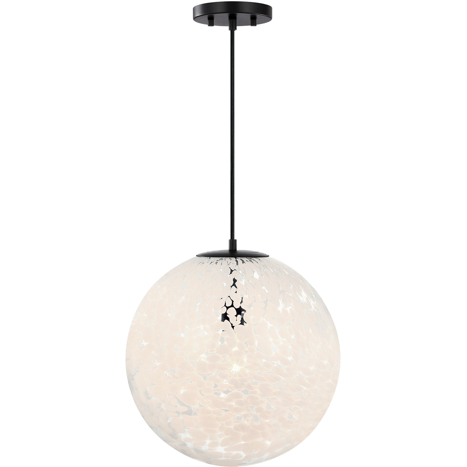 Circo 1 Light 14 inch Matte Black Pendant Ceiling Light