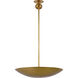 Paloma Contreras Comtesse LED 24 inch Hand-Rubbed Antique Brass Uplight Chandelier Ceiling Light, Medium