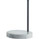Banded Shade 70 inch 100 watt Matte Black with White Floor Lamp Portable Light