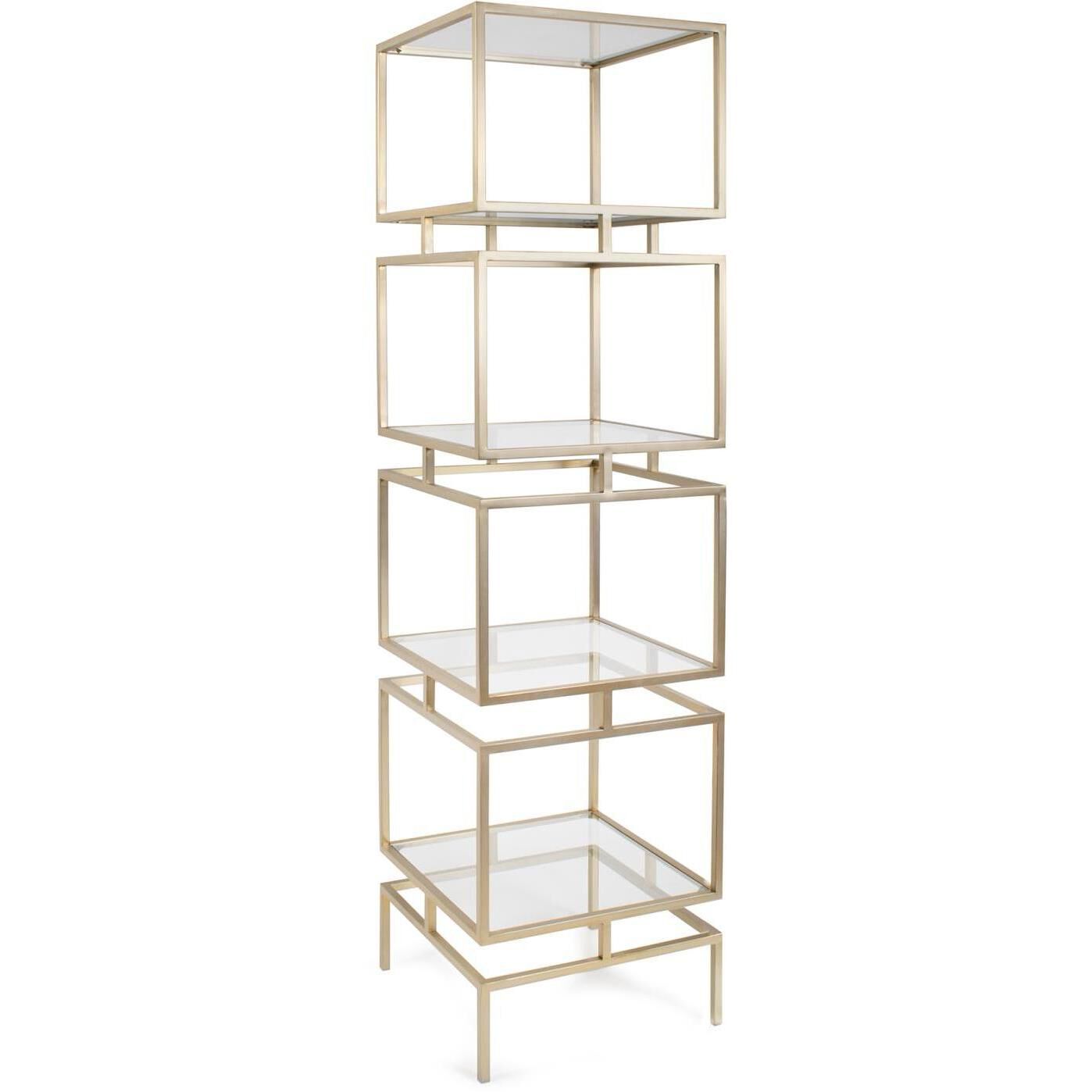 Canberrn 82 X 21.75 inch Gold Etagere