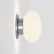 Zeppo 1 Light 4.49 inch Polished Chrome Bathroom Wall Light