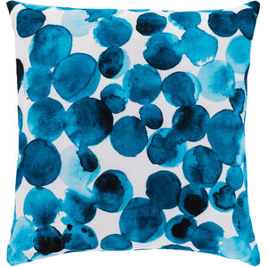 Azora 18 X 18 inch Bright Blue/Ink/Pale Blue/White Pillow Kit, Square