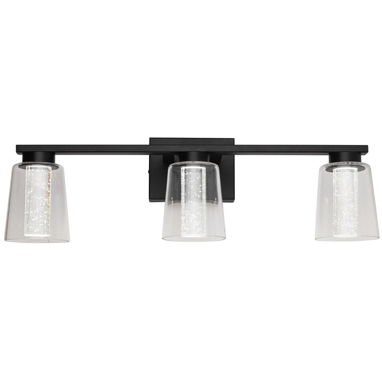 Dalton LED 24 inch Black Bathroom Vanity Wall Light