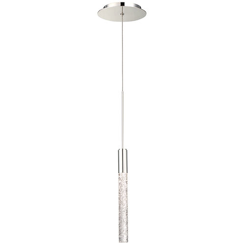 Magic LED 6.5 inch Polished Nickel Pendant Ceiling Light in 1, Round