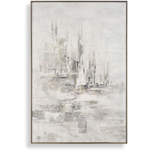 Hours In Silence 61 X 41 inch Abstract Art