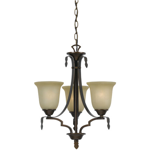Dabois 3 Light 18 inch Gold Bronze Chandelier Ceiling Light