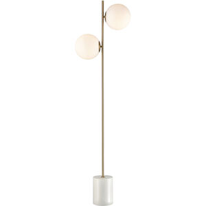 Moondance 61 inch 40 watt Aged Brass Floor Lamp Portable Light