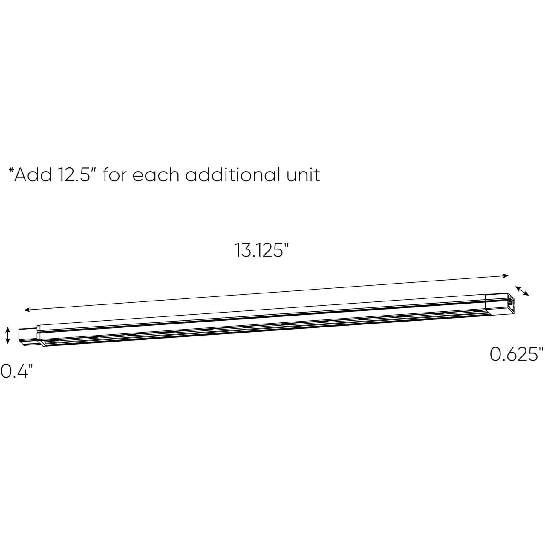 Swivled LED 13.13 inch White Linear Ceiling Light in 3000K, High Power