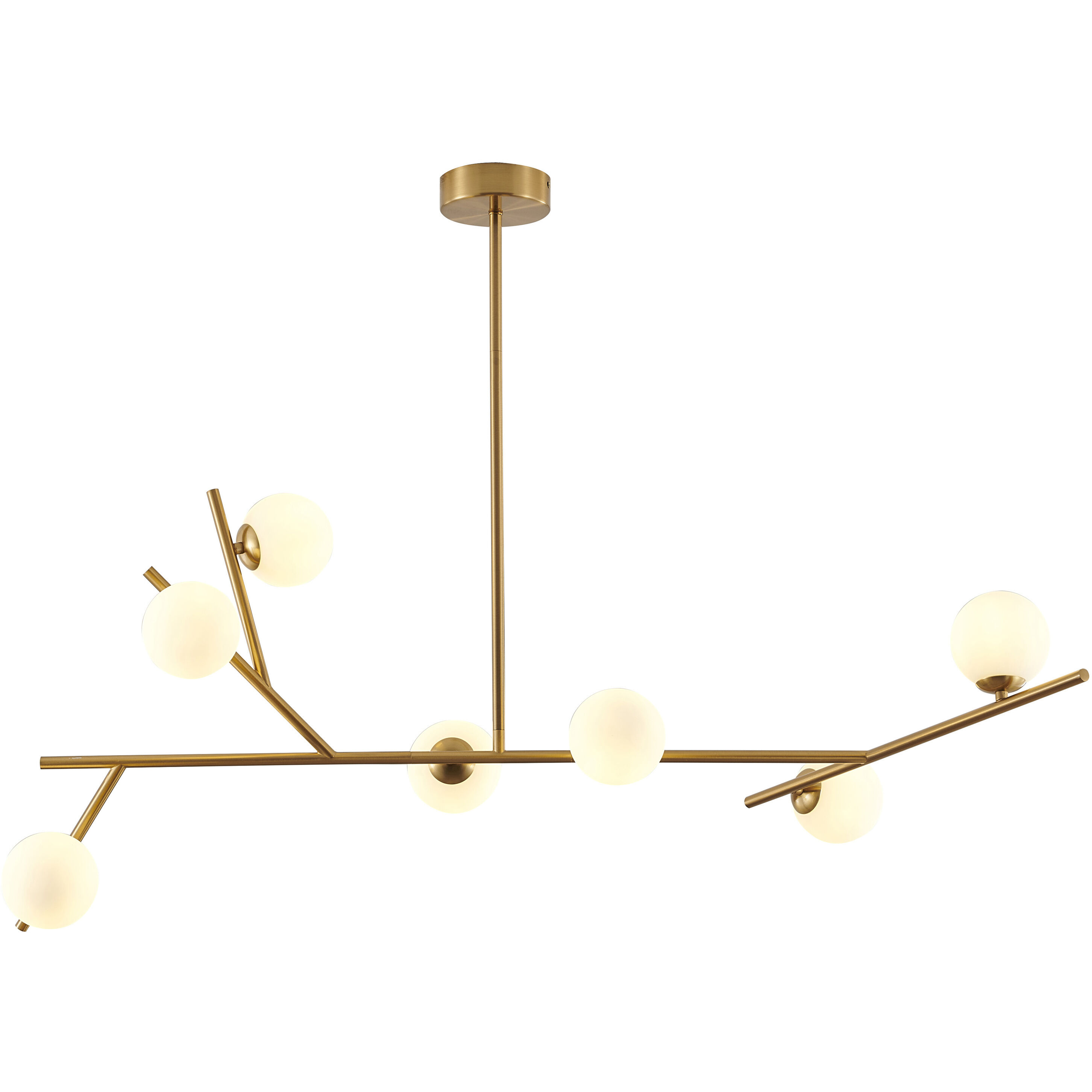 Canada 7 Light 11.4 inch Brass Chandelier Ceiling Light