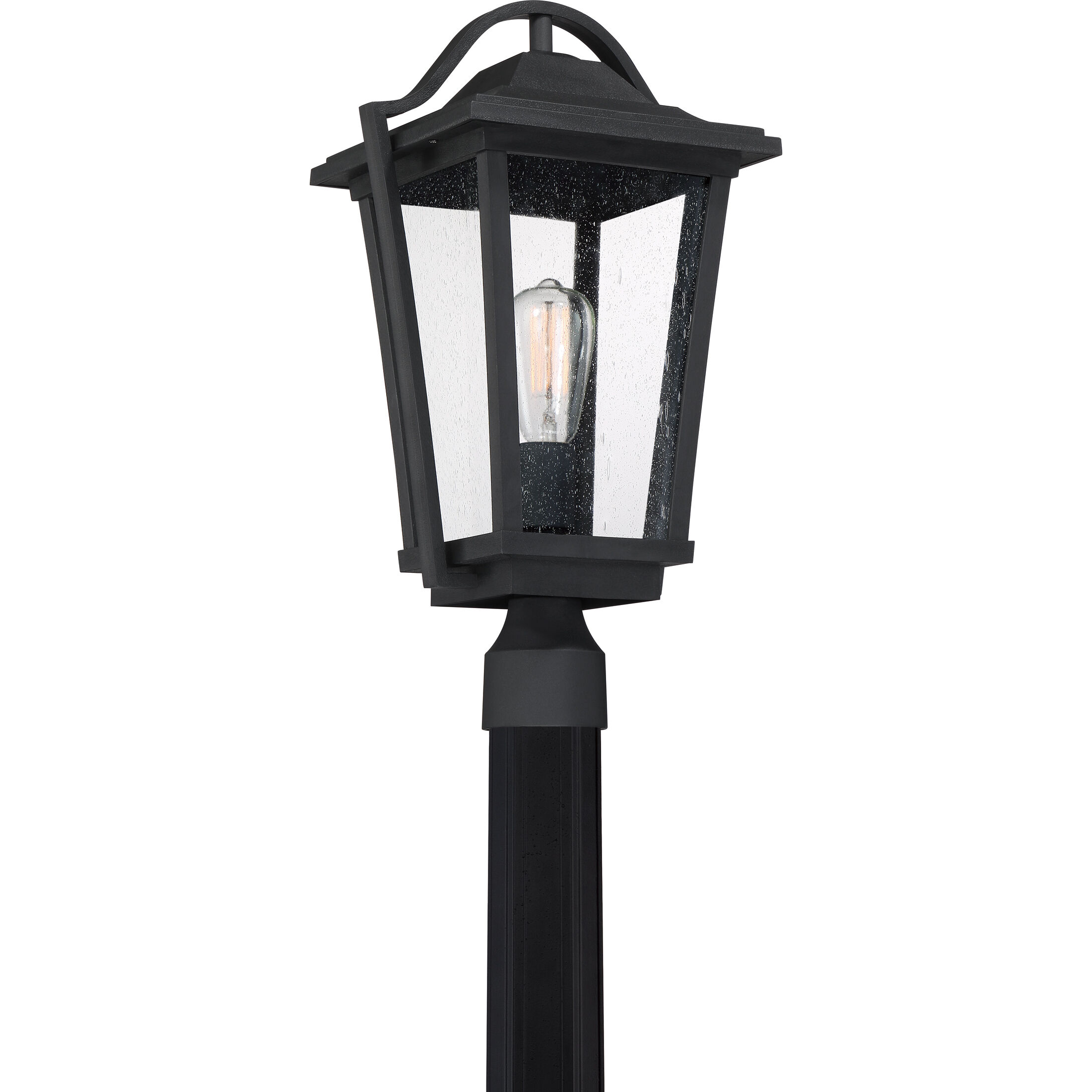 Darius 1 Light 20 inch Earth Black Outdoor Post Light
