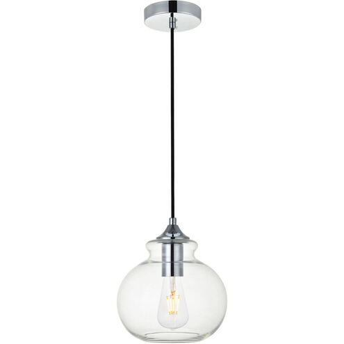 Destry 1 Light 8 inch Chrome Pendant Ceiling Light