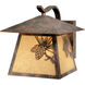 Whitebark LED 9.75 inch Olde World Patina Outdoor Wall