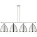 Ballston Dome LED 50.25 inch White and Polished Chrome Island Light Ceiling Light
