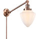 Franklin Restoration Bullet 20 inch 6.00 watt Antique Copper Swing Arm Wall Light