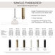 Eli Satin Natural Bronze Ceiling Fan Downrod