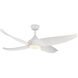 Coronado 55.63 inch Matte White Ceiling Fan