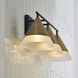 Avant 3 Light 26 inch Aged Brass and Black Vanity Light Wall Light