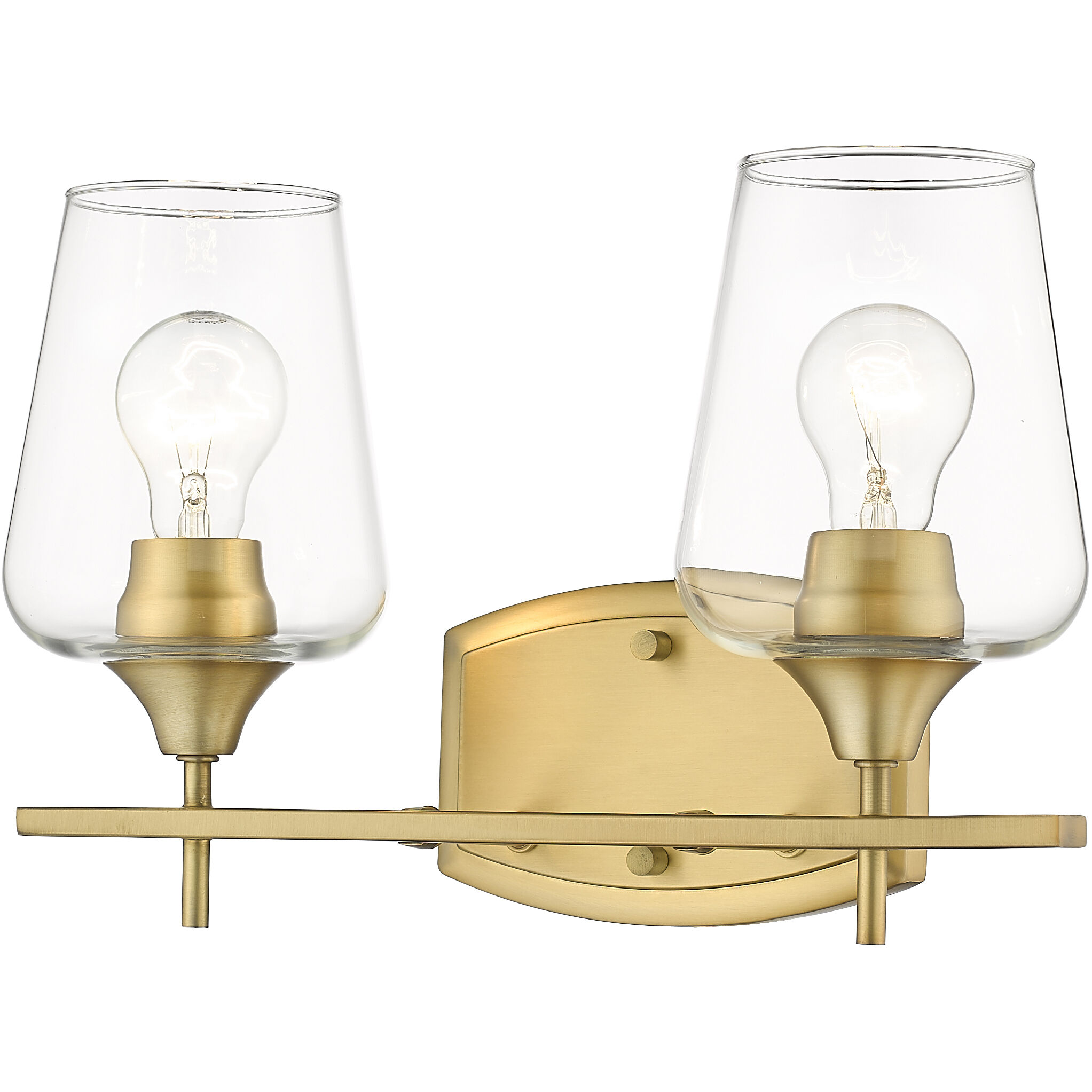 Joliet 2 Light 15 inch Olde Brass Vanity Wall Light