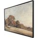 Autumnal Brown and Gray and Multi and Rust Canvas