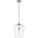 Joliet 1 Light 12 inch Brushed Nickel Pendant Ceiling Light