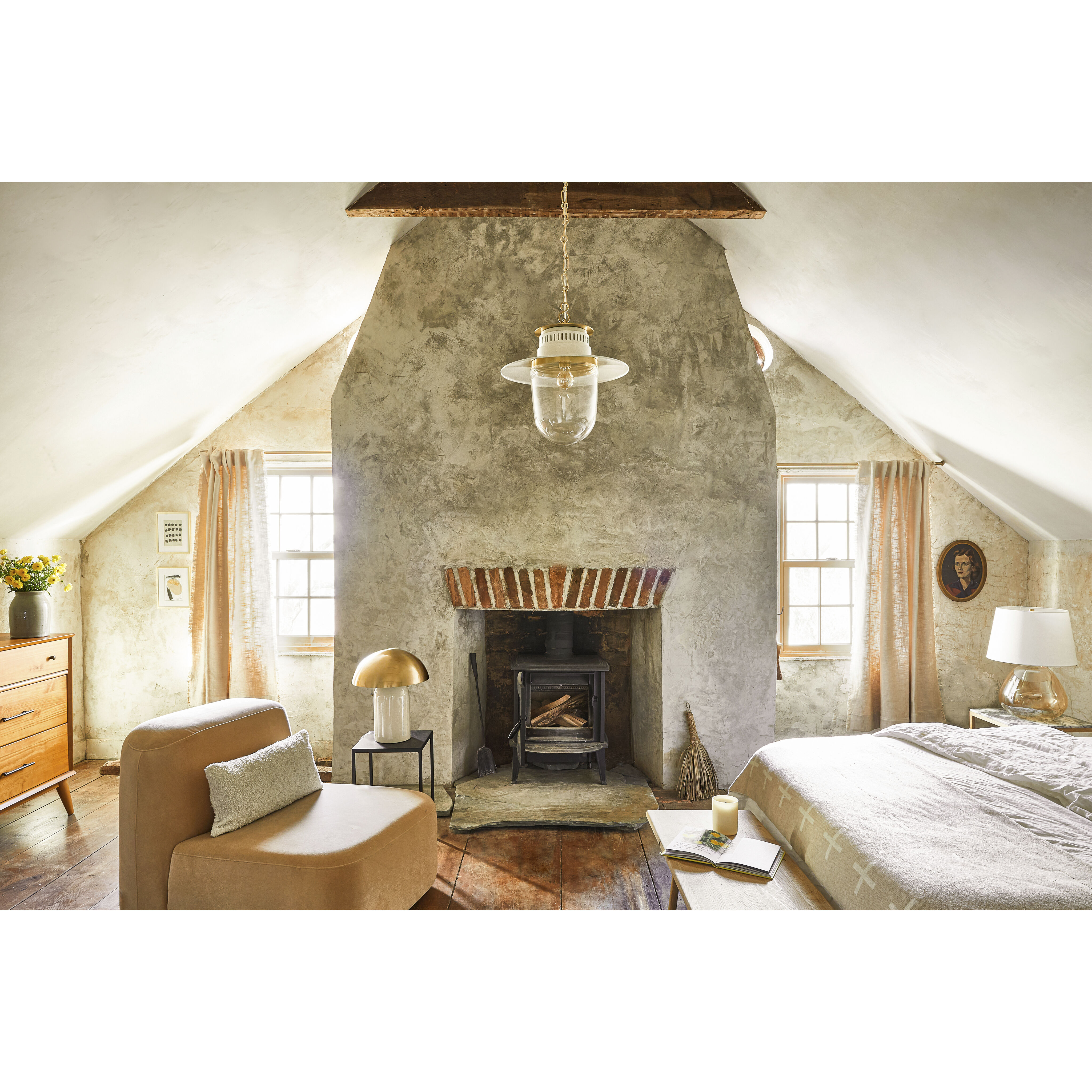 Nori 1 Light 17 inch Aged Brass Pendant Ceiling Light