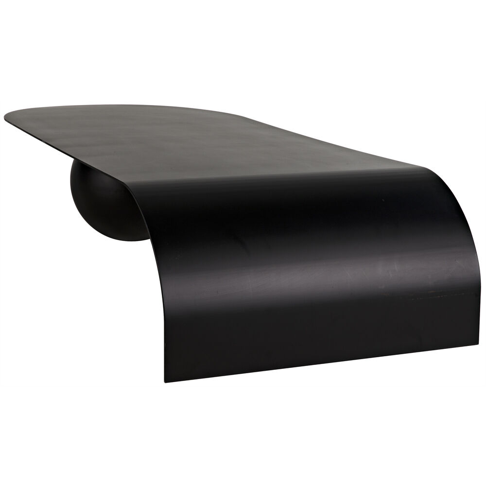 Rosario 72 X 32 inch Matte Black Coffee Table