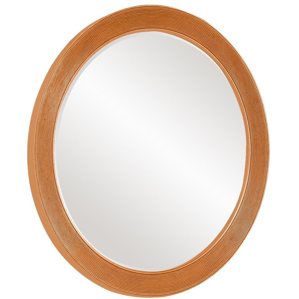 Virginia Glossy Orange Wall Mirror
