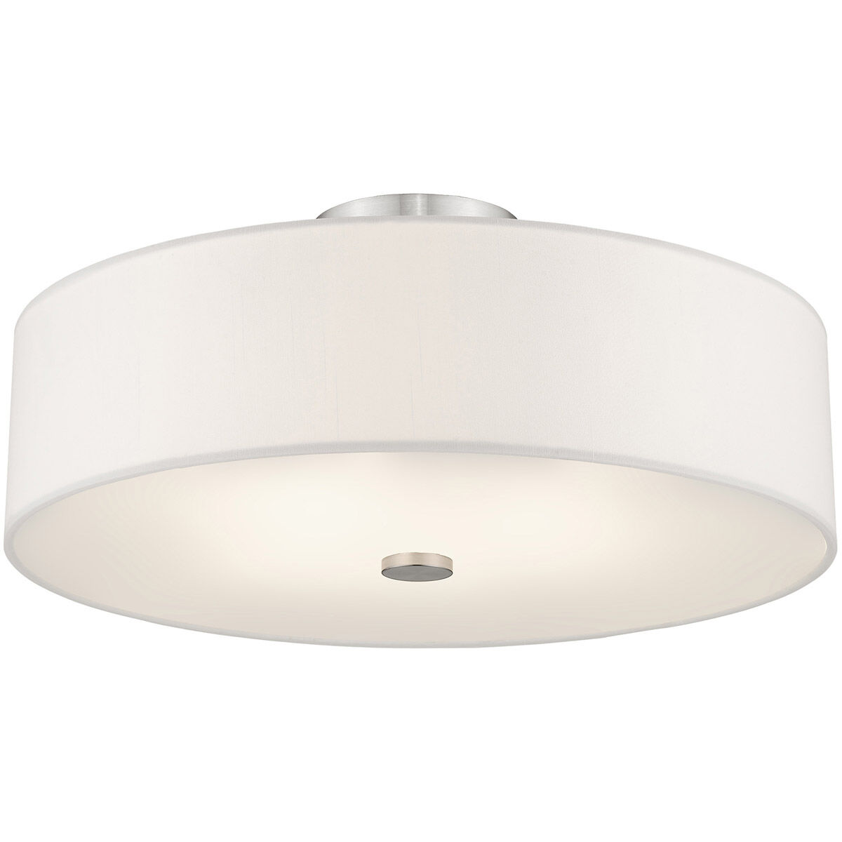 Meridian 4 Light 18 inch Brushed Nickel Semi-Flush Mount Ceiling Light 