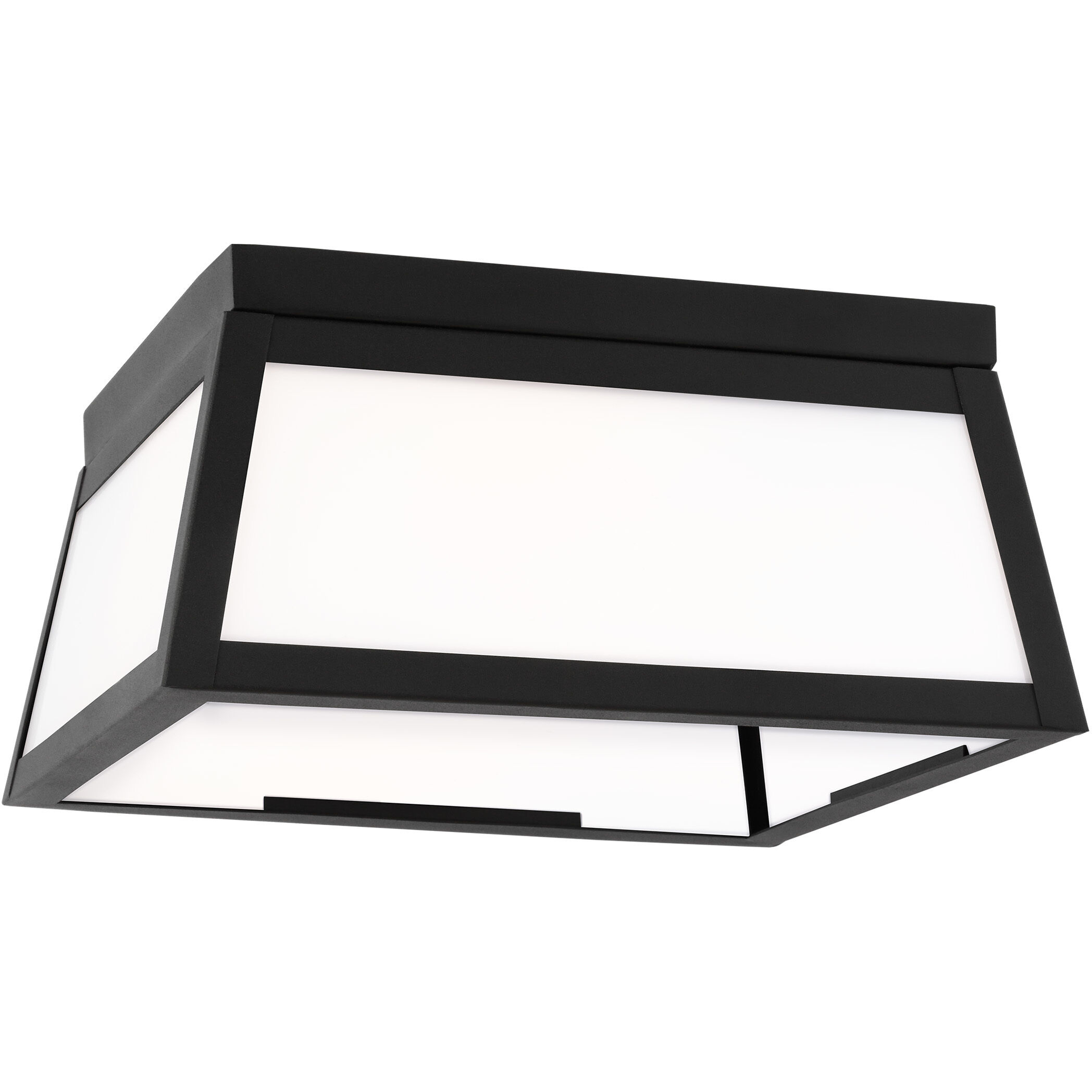 Founders 2 Light 11.5 inch Black Outdoor Flush Mount