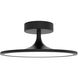 Alora Mood Issa LED 12 inch Matte Black Semi Flush Mount Ceiling Light