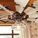 Windmill 44 inch Oiled Bronze with Weathered Oak Blades Patio Fan, blade material is aluminum. 