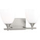 Drew & Jonathan Toffino 2 Light 16 inch Brushed Steel Wall Bath Fixture Wall Light