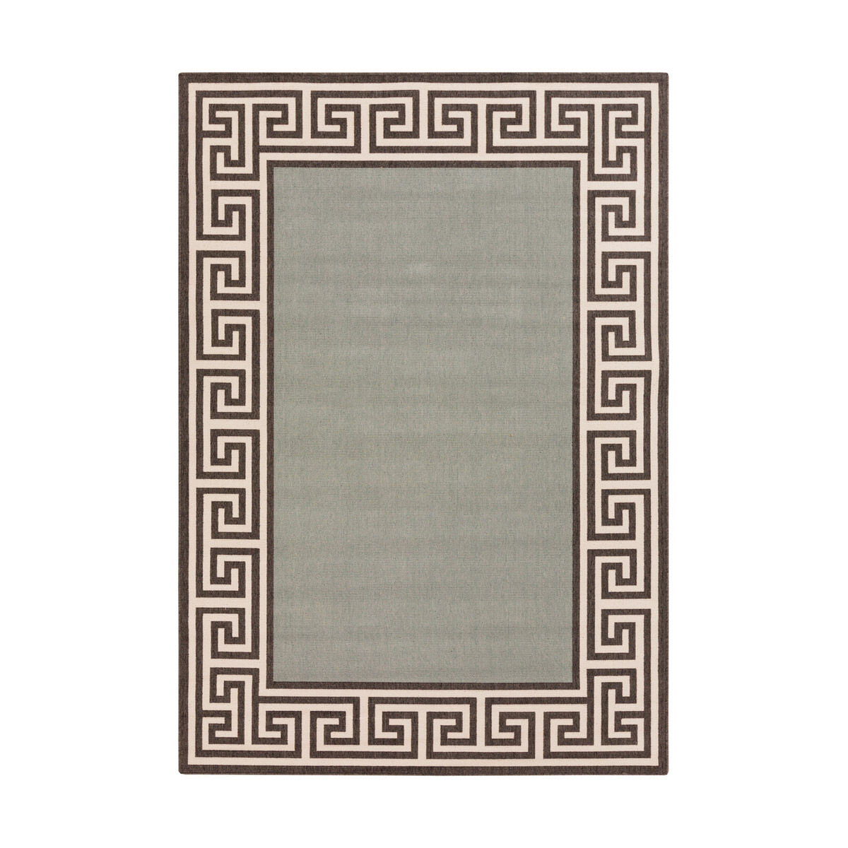 Alfresco 91 X 63 inch Sage/Black/Cream Outdoor Rug, Polypropylene