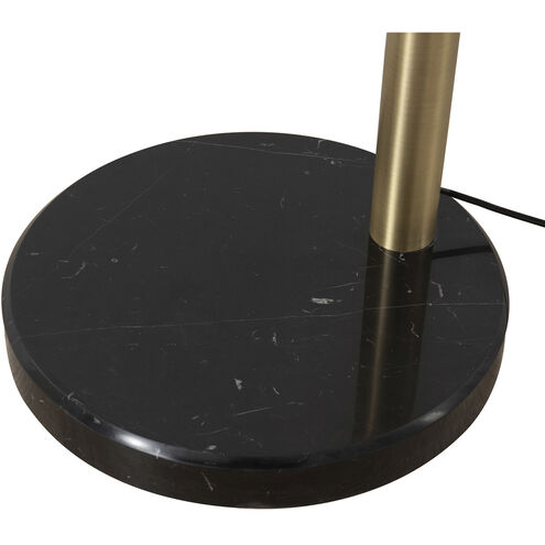 Rancho Mirage 87 inch 60.00 watt Weathered Brass and Black Arc Floor Lamp Portable Light