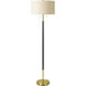 Aberdeen 62 inch 100.00 watt Gold and Black Floor Lamp Portable Light
