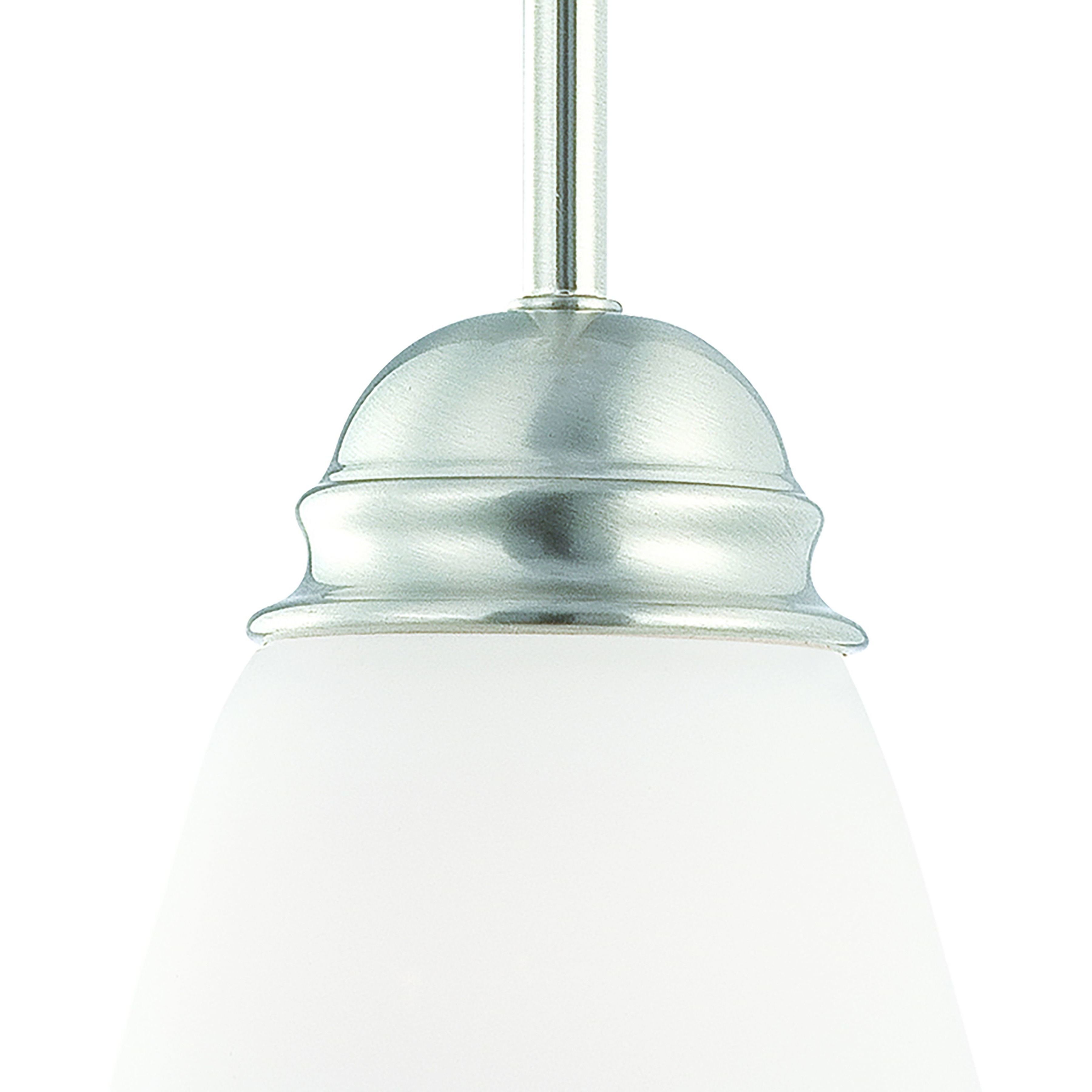 Bella 1 Light 7.25 inch Brushed Nickel Mini Pendant Ceiling Light