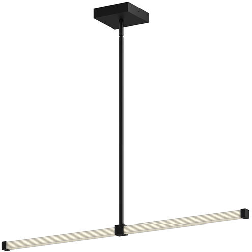 Blade LED 32 inch Black Linear Pendant Ceiling Light