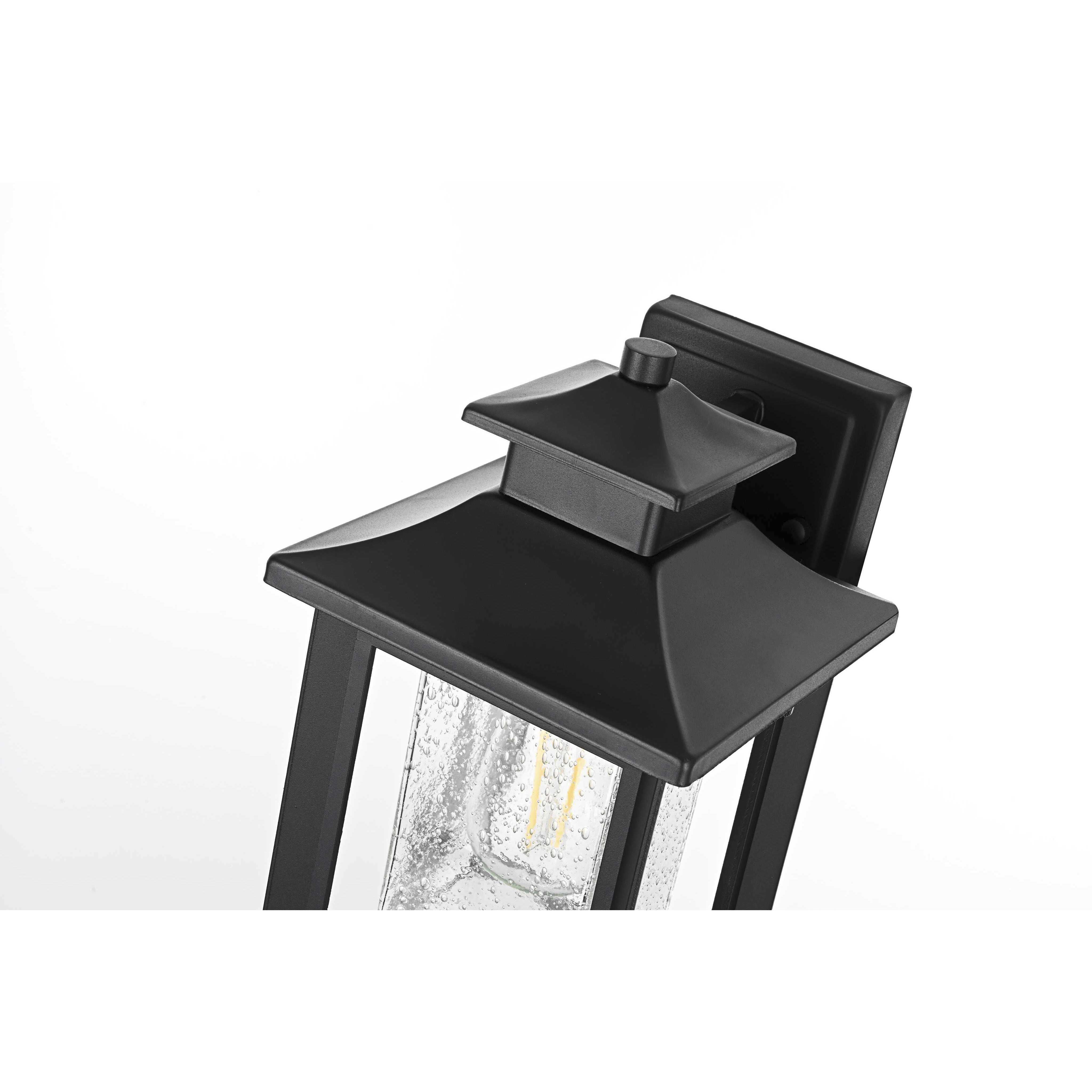 Judson 1 Light 12 inch Black Outdoor Wall Sconce