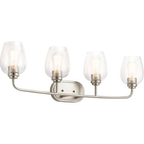 Valserrano 4 Light 34 inch Brushed Nickel Wall Mt Bath 4 Arm Wall Light