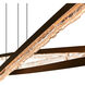 Saber 70 inch Brass Chandelier Ceiling Light