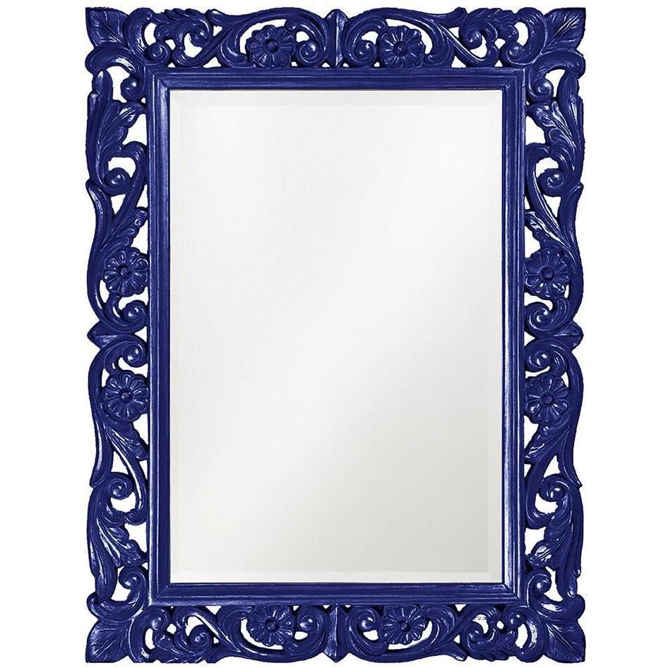 Chateau 42 X 31.5 inch Navy Mirror