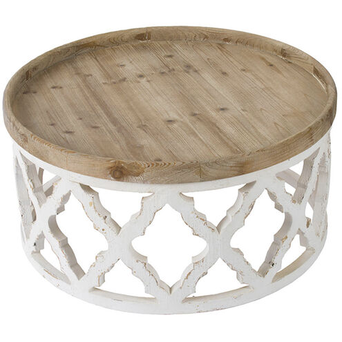 Anita 32 X 31.9 inch Natural/White Coffee Table