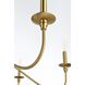 Rohan 6 Light 48 inch Satin Gold Chandelier Ceiling Light