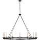 Chapman & Myers Launceton LED 63.25 inch Bronze Ring Chandelier Ceiling Light, Oversized