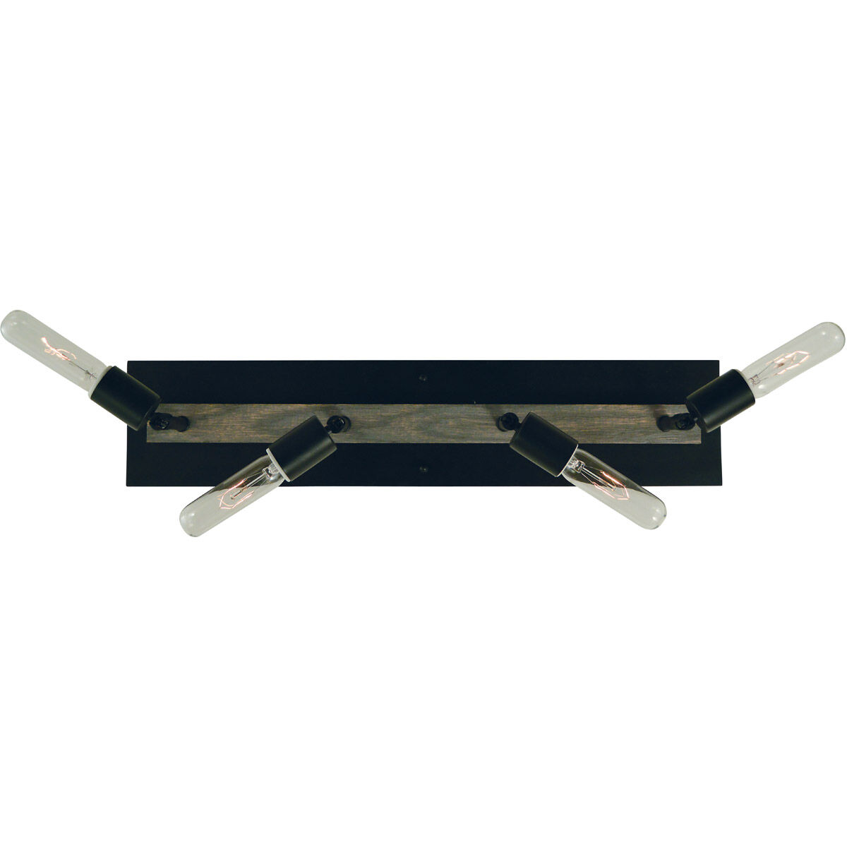 Loft 4 Light 24 inch Matte Black Sconce Wall Light