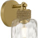 Baltic 1 Light 4.75 inch Brushed Gold Wall Sconce Wall Light